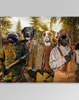'The Hunters' Personalized 4 Pet Blanket