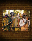 'The Hunters' Personalized 4 Pet Poster