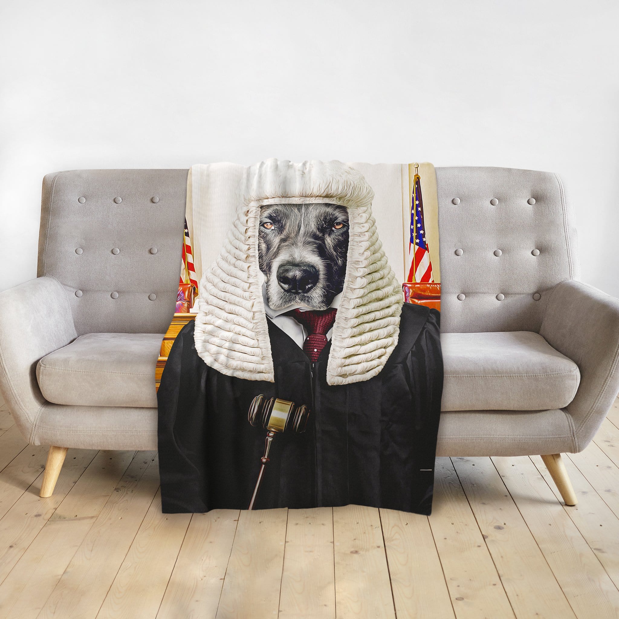 &#39;The Judge&#39; Personalized Pet Blanket