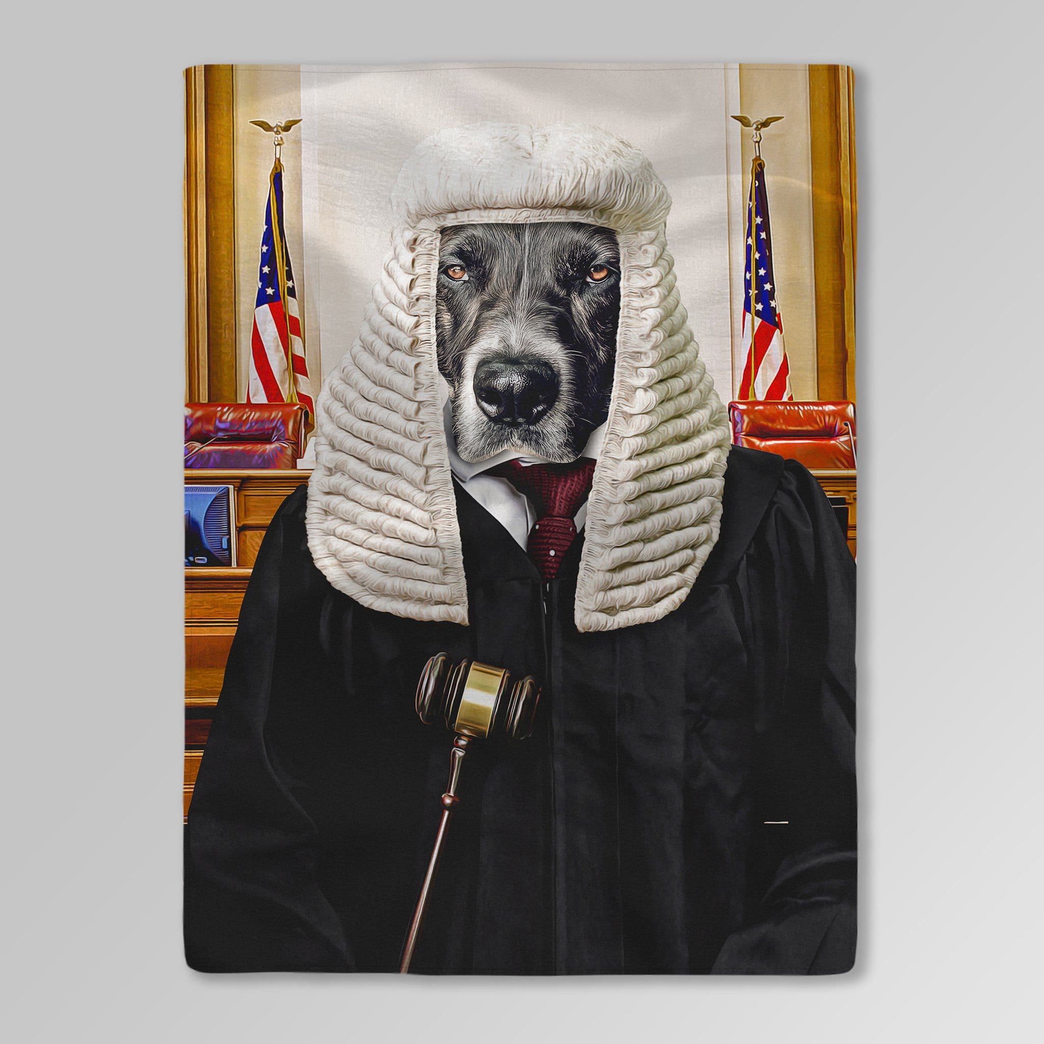 &#39;The Judge&#39; Personalized Pet Blanket