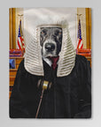 Manta personalizada para mascotas 'El juez'