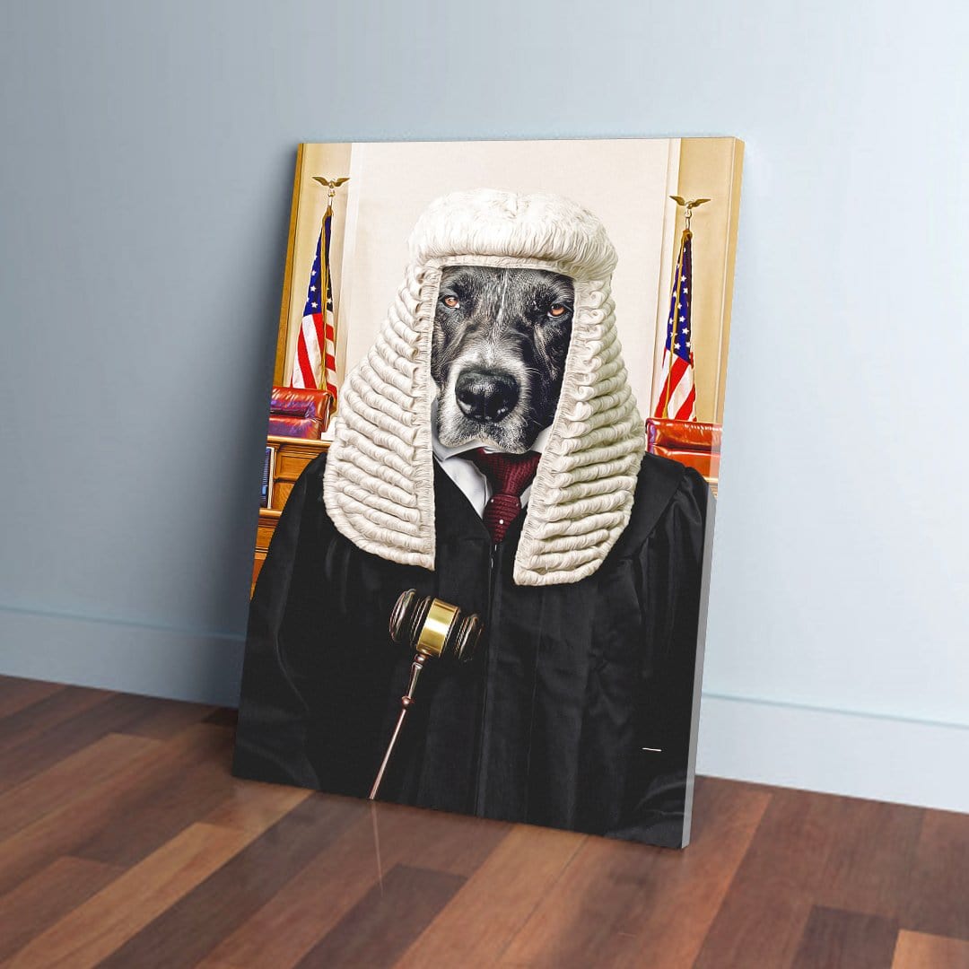 &#39;The Judge&#39; Personalized Canvas