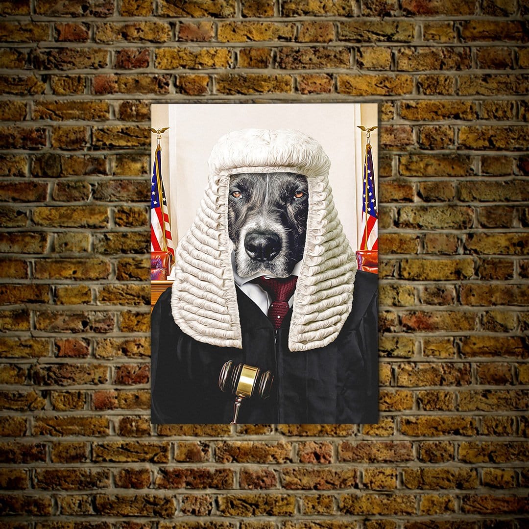 &#39;The Judge&#39; Personalized Pet Poster