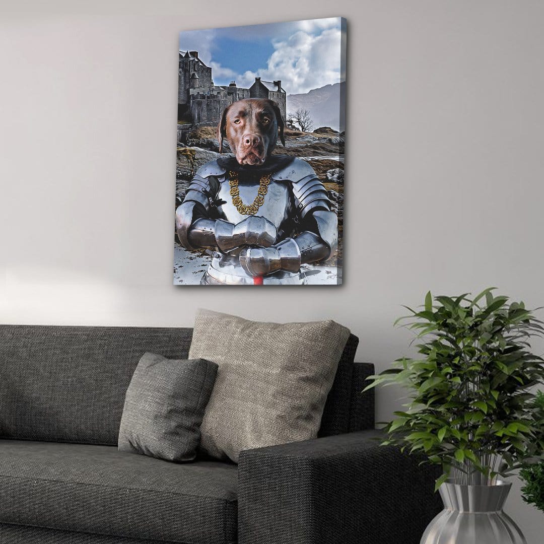 &#39;The Knight&#39; Personalized Canvas