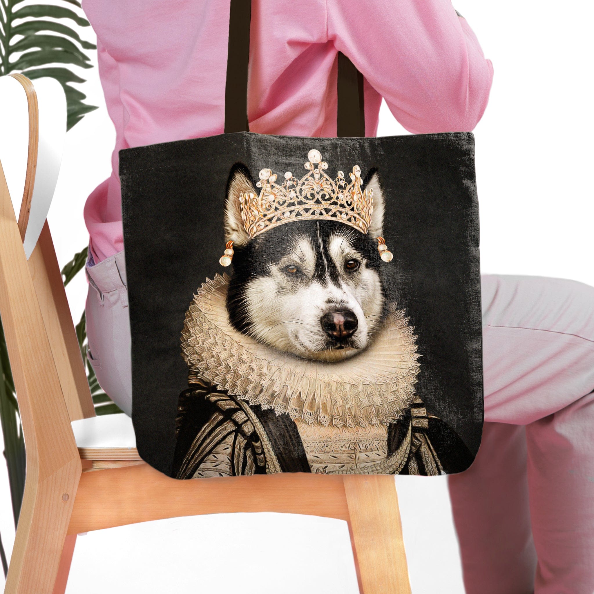 &#39;The Lady of Pearls&#39; Personalized Tote Bag