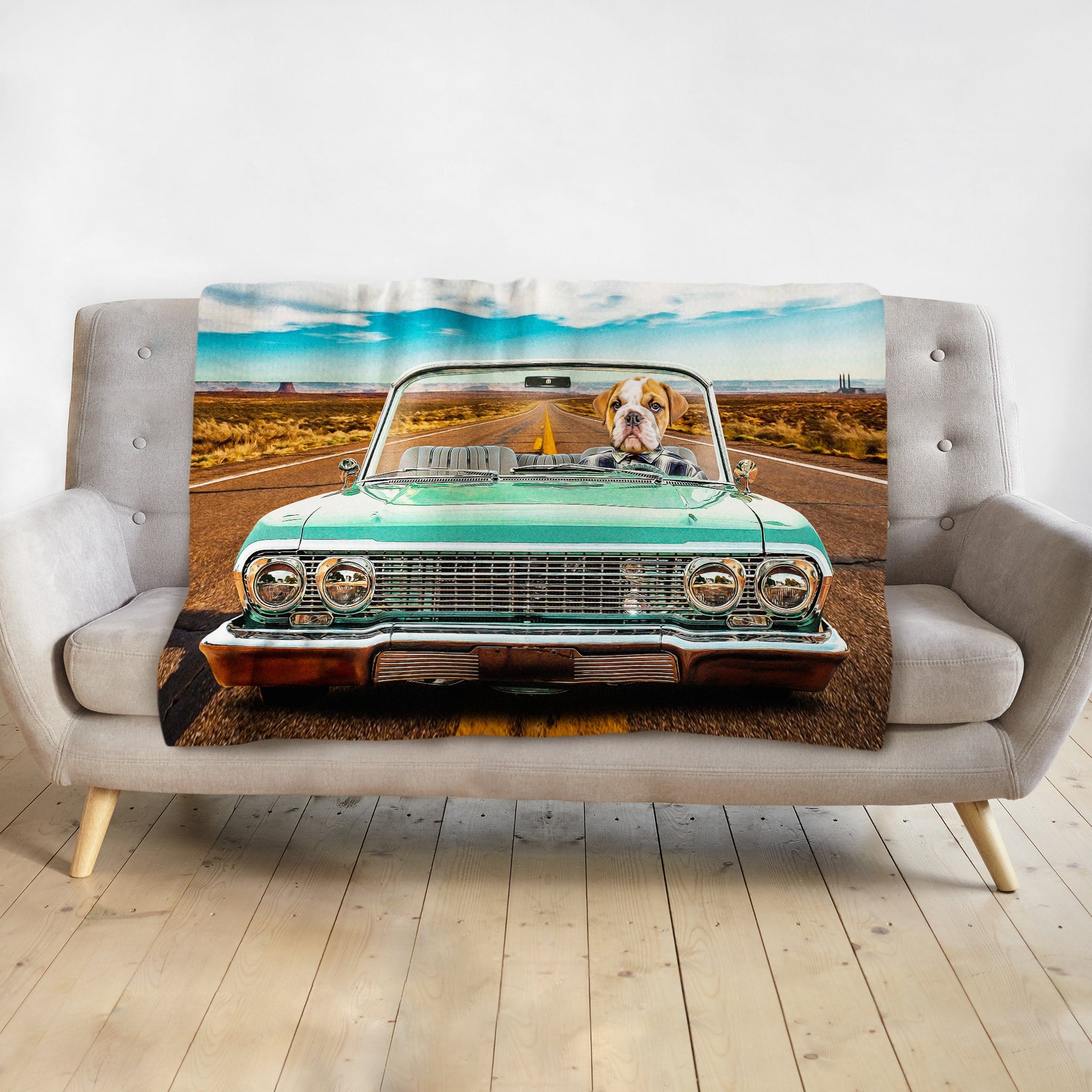 &#39;The Lowrider&#39; Personalized Pet Blanket