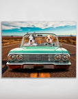 'The Lowrider' Personalized 2 Pet Poster
