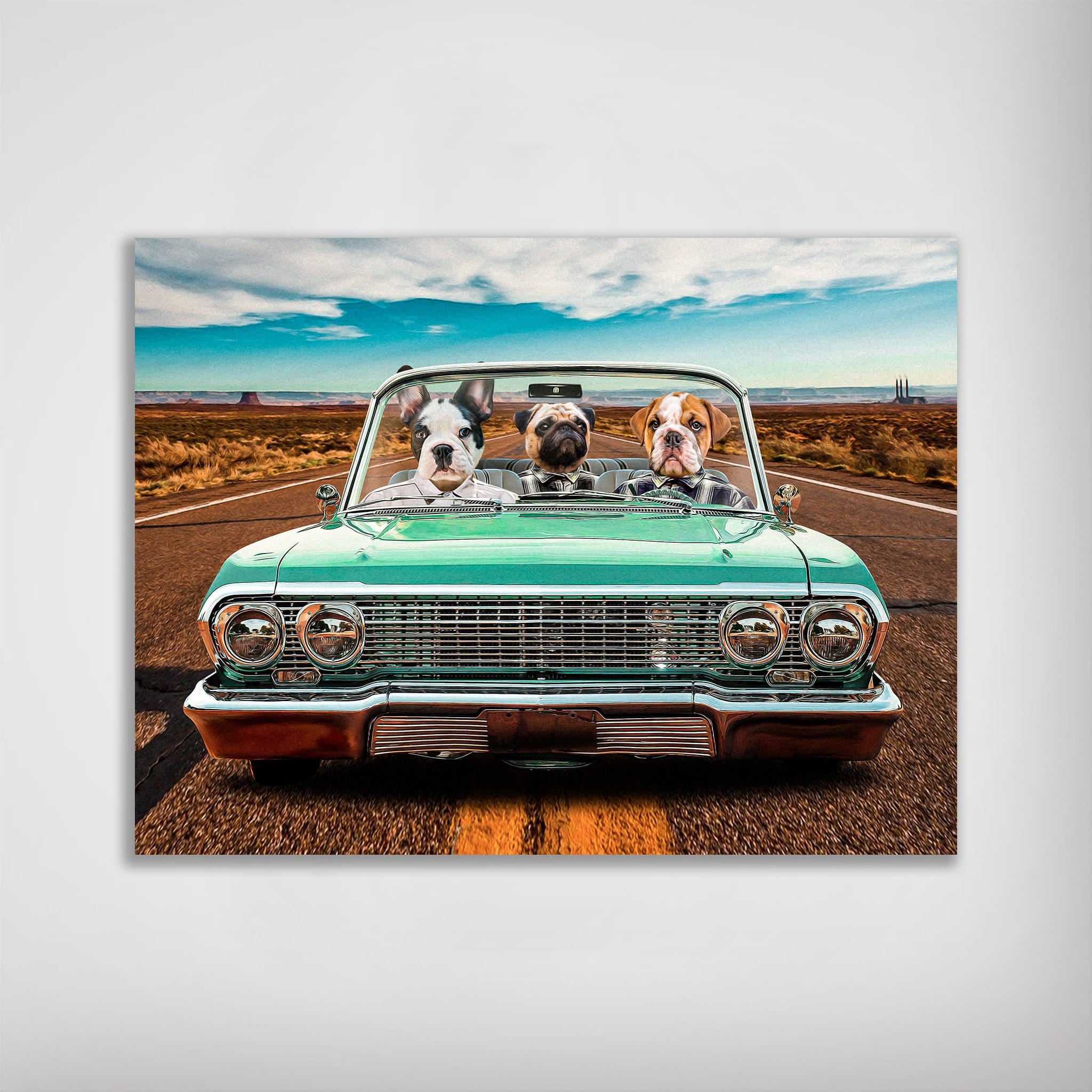&#39;The Lowrider&#39; Personalized 3 Pet Poster