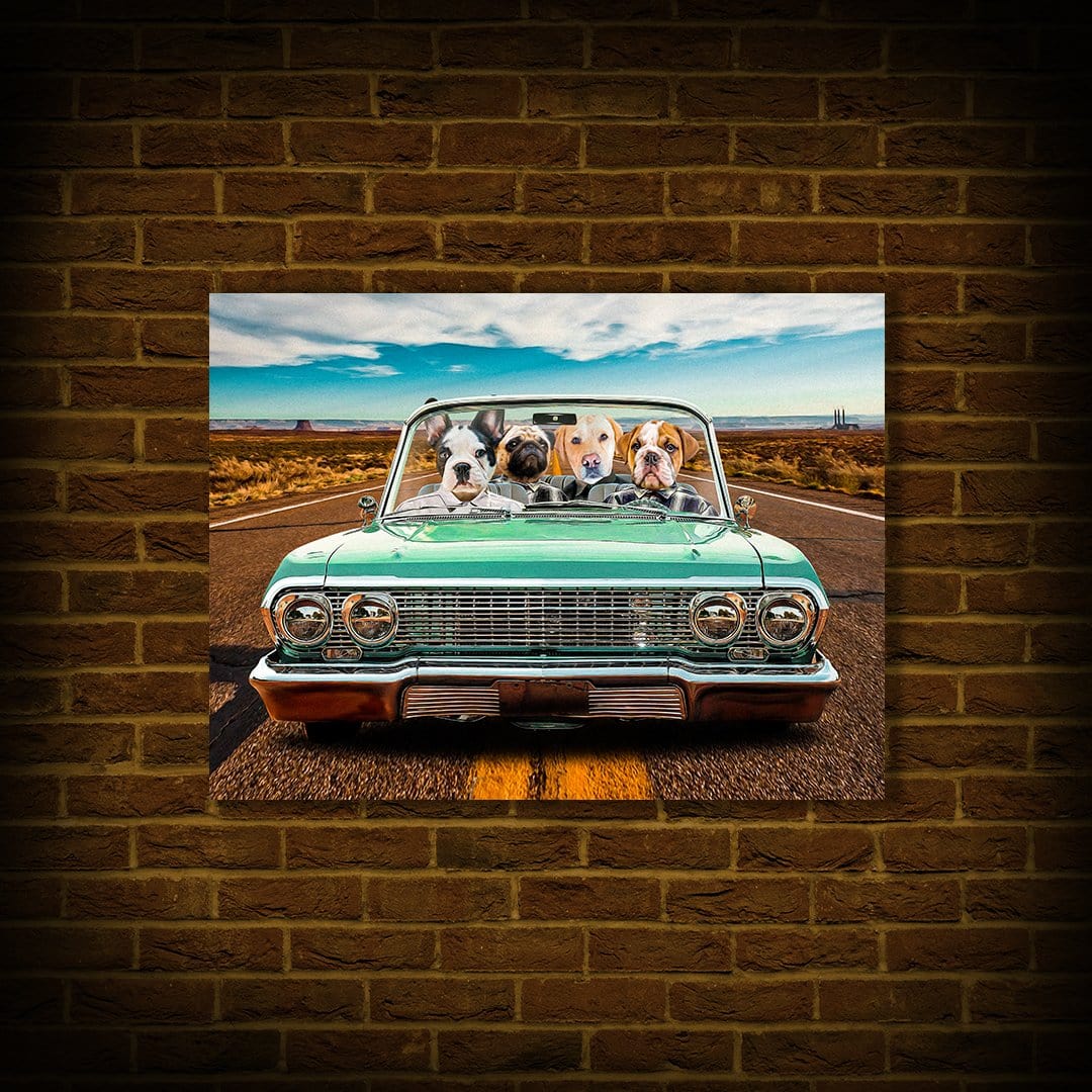 &#39;The Lowrider&#39; Personalized 4 Pet Poster