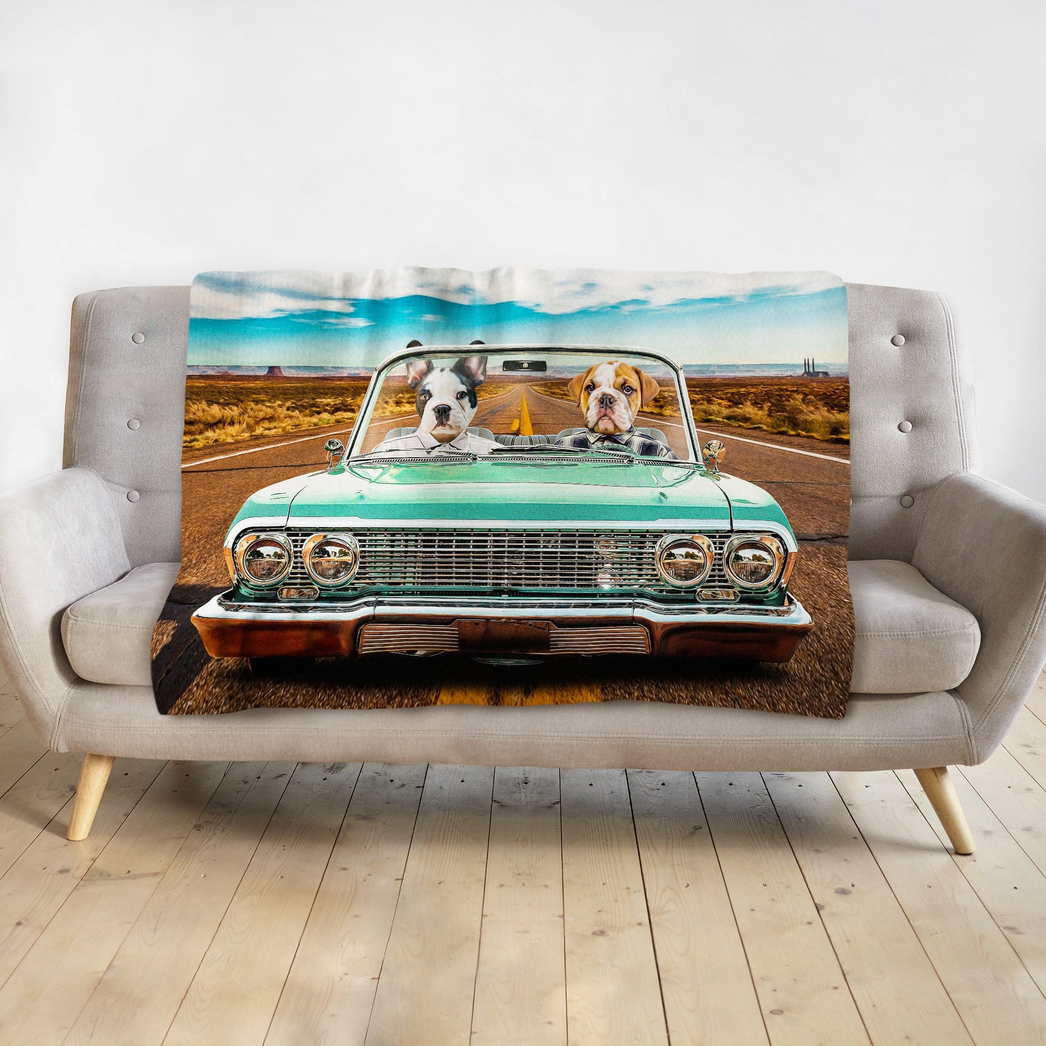 &#39;The Lowrider&#39; Personalized 2 Pet Blanket