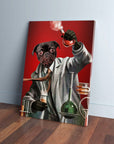 'The Mad Scientist' Personalized Pet Canvas