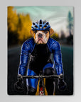 Manta personalizada para mascotas 'El ciclista masculino' 
