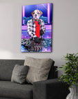 'The Male DJ' Personalized Pet Canvas