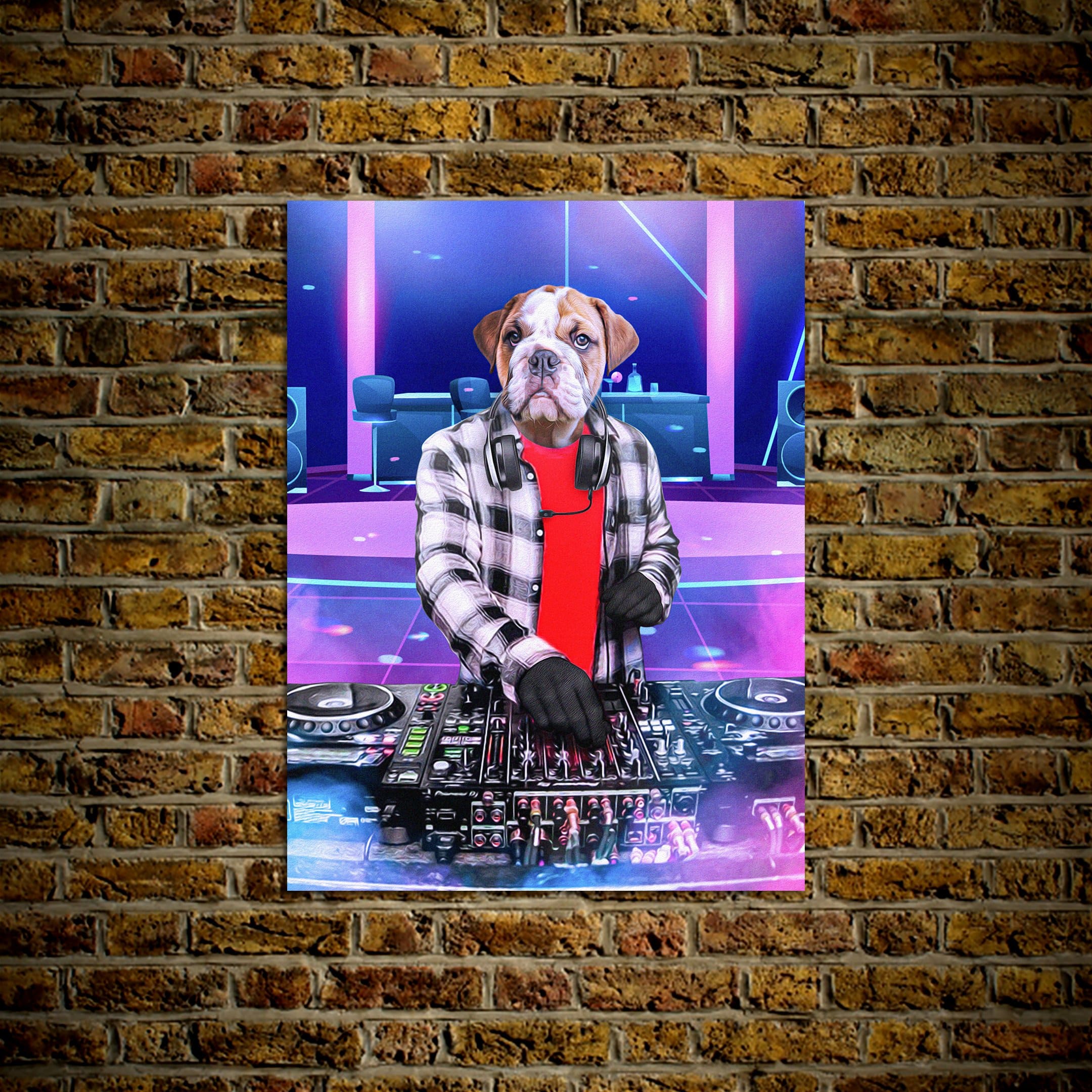&#39;The Male DJ&#39; Personalized Pet Poster