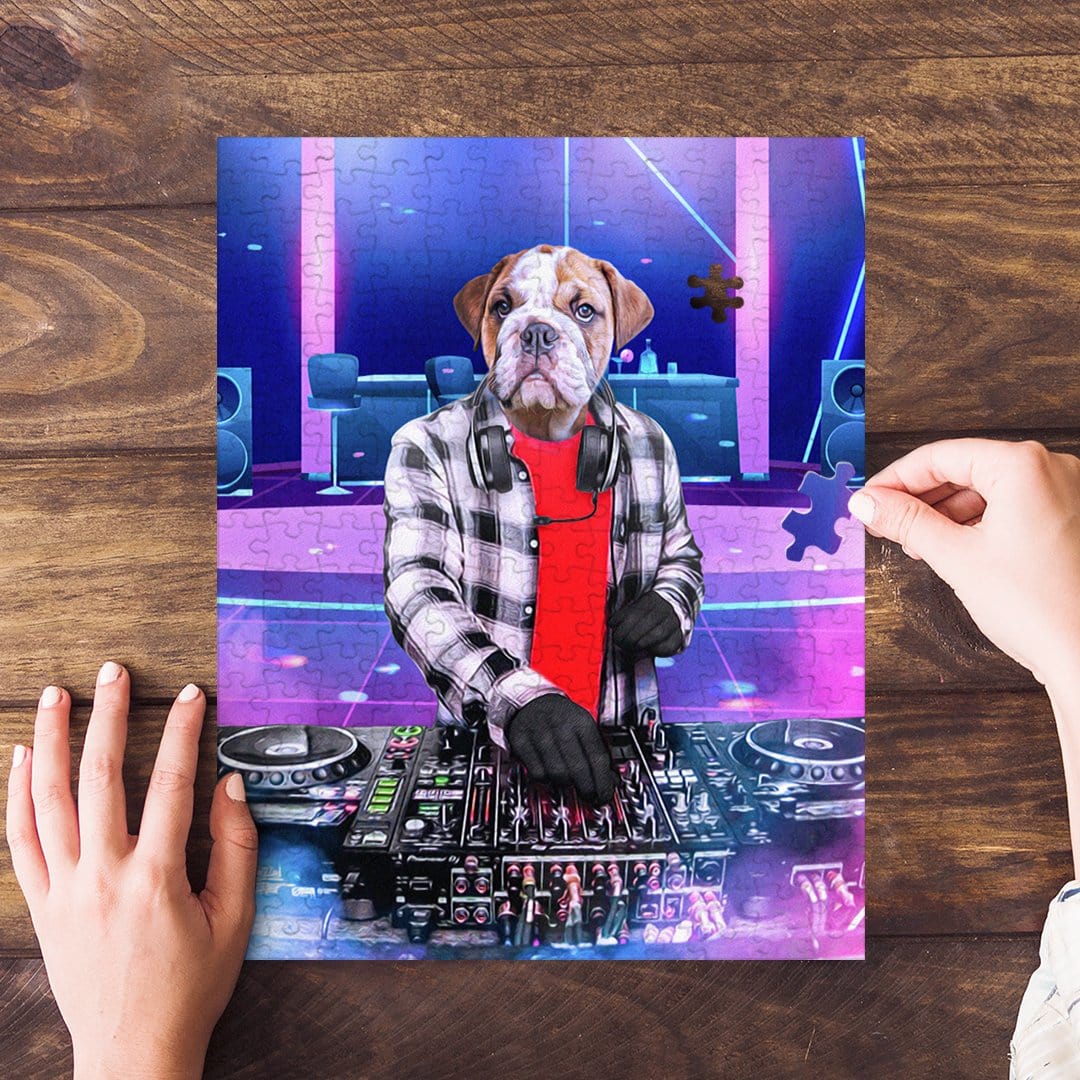 &#39;The Male DJ&#39; Personalized Pet Puzzle