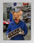 'The Mechanic' Personalized Pet Blanket