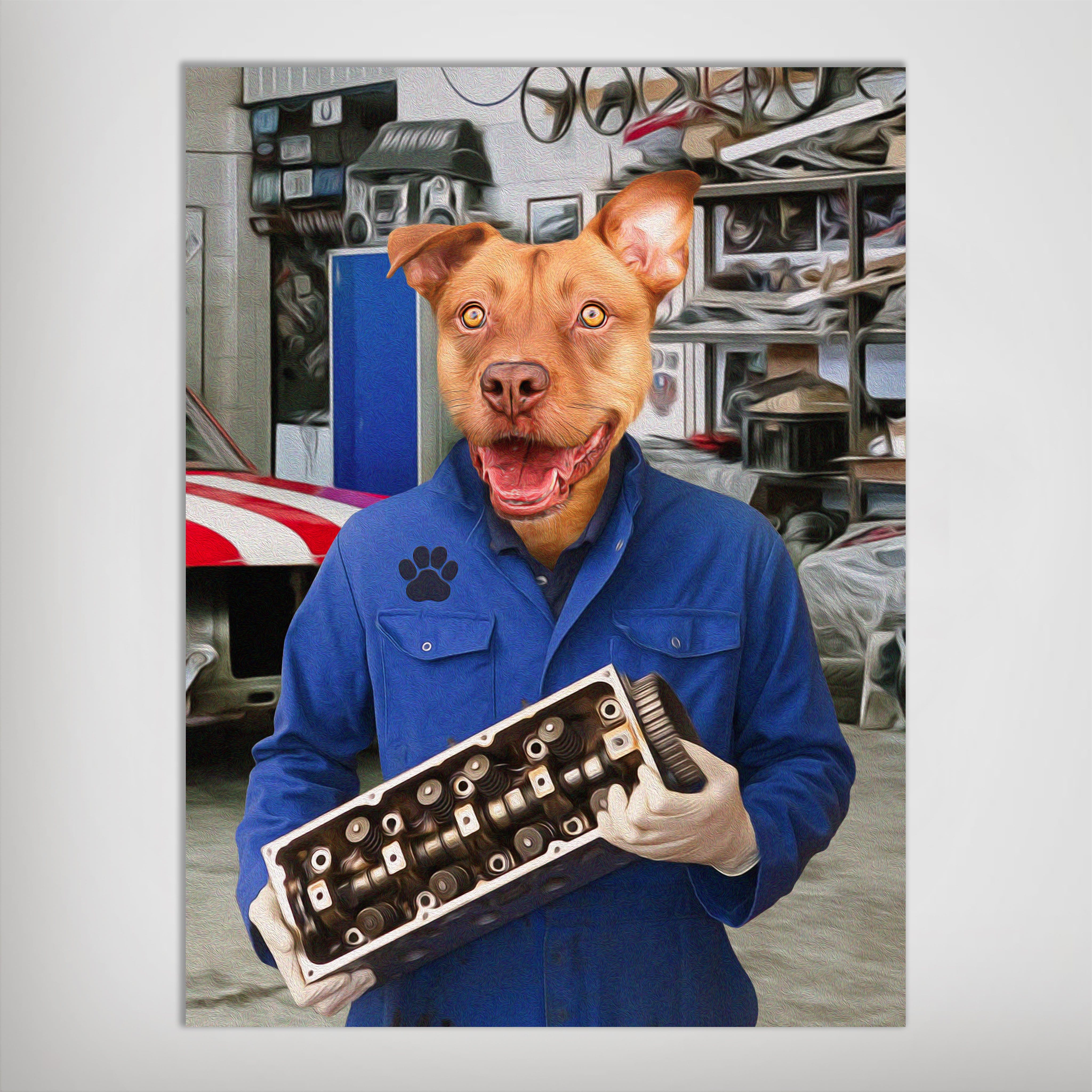 &#39;The Mechanic&#39; Personalized Pet Poster