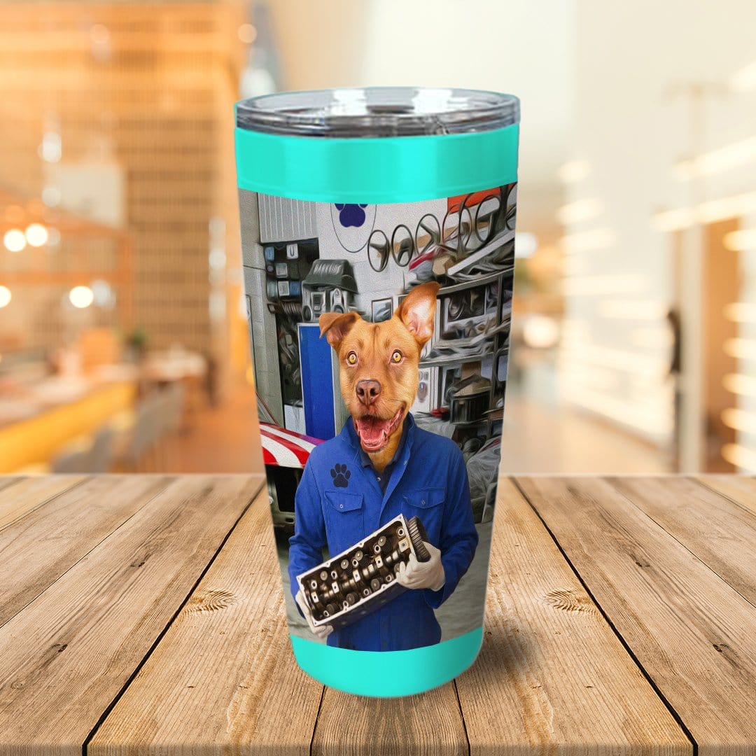 &#39;The Mechanic&#39; Personalized Tumbler