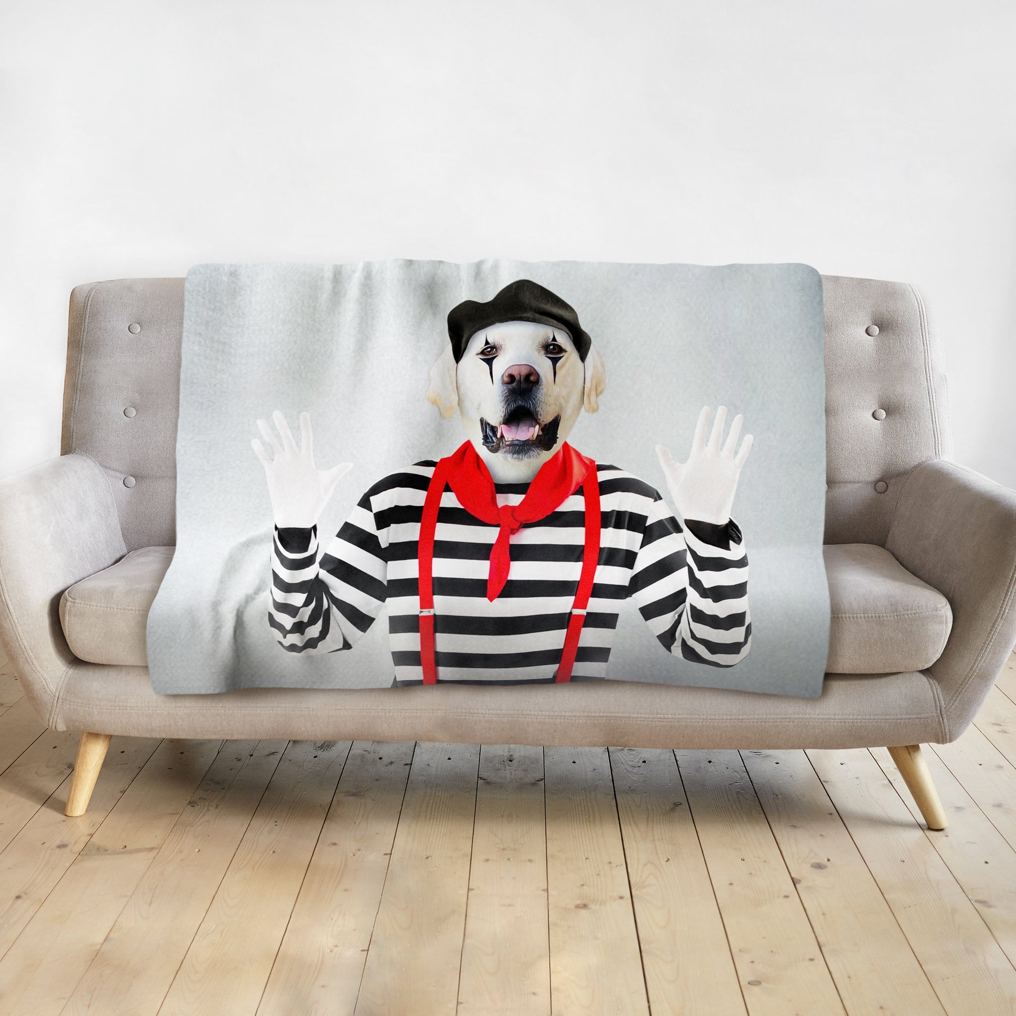 &#39;The Mime&#39; Personalized Pet Blanket
