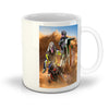 'The Motocross Riders' Personalized 2 Pet Mug