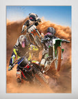 Póster personalizado de 3 mascotas 'The Motocross Riders'