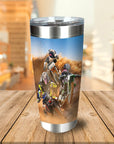 'The Motocross Riders' Personalized 3 Pet Tumbler