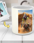 'The Motocross Rider' Personalized Pet Mug