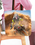 Bolsa Tote Personalizada 'El Piloto de Motocross'