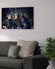 'The Navy Veterans' Personalized 3 Pet Canvas