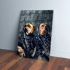 Load image into Gallery viewer, &#39;The Navy Veterans&#39; Personalized 2 Pet Canvas