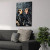 Load image into Gallery viewer, &#39;The Navy Veterans&#39; Personalized 2 Pet Canvas