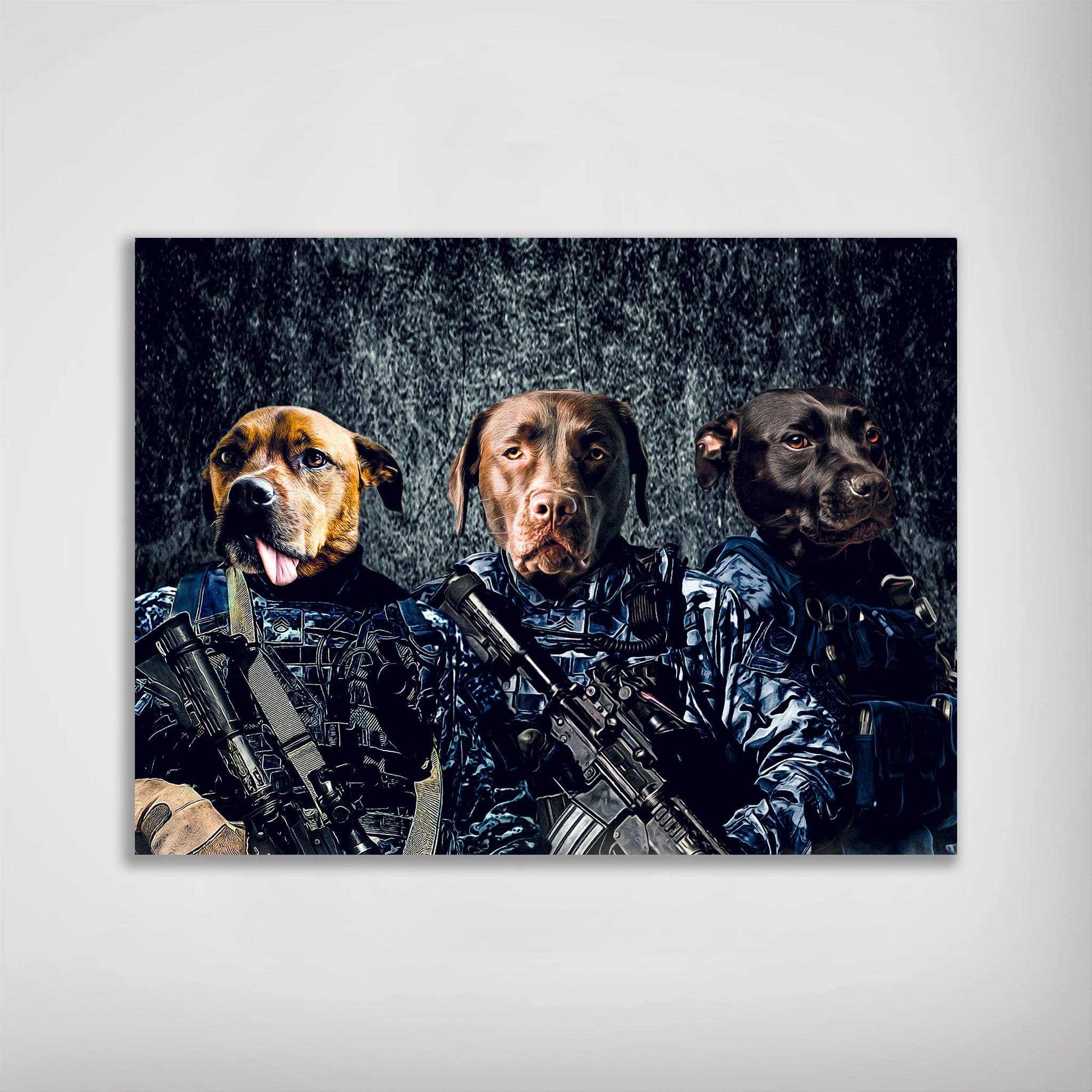 &#39;The Navy Veterans&#39; Personalized 3 Pet Poster