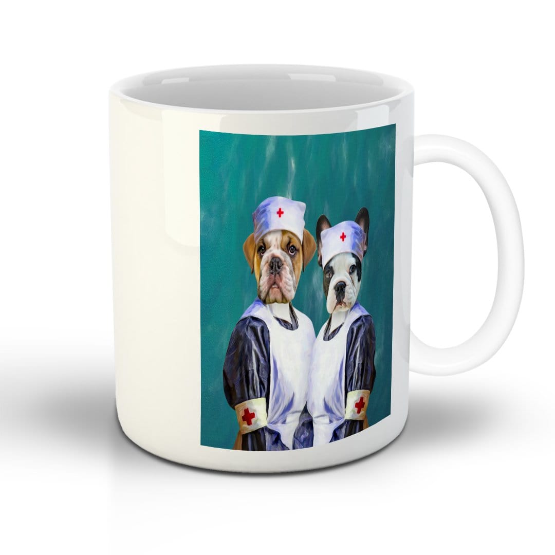 &#39;The Nurses&#39; Custom 2 Pets Mug