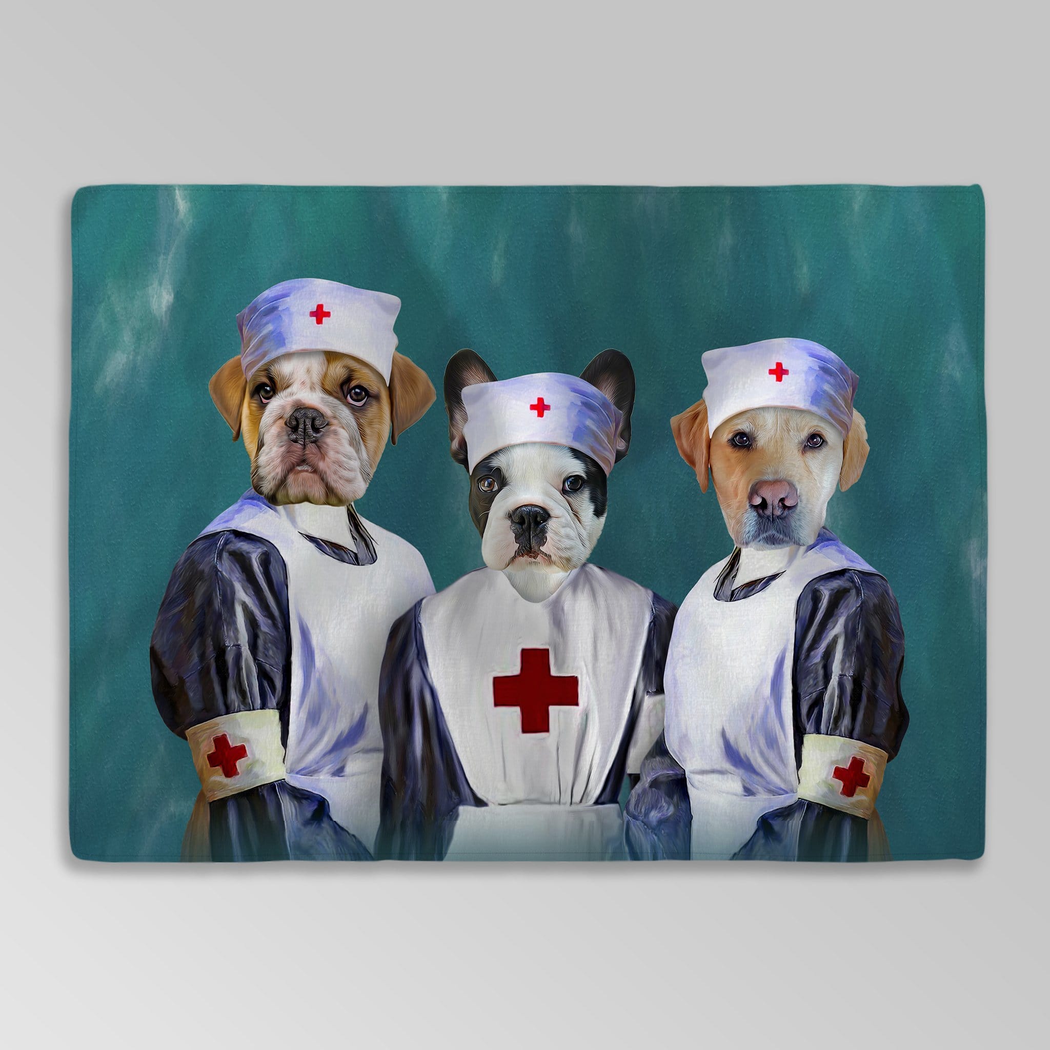 &#39;The Nurses&#39; Personalized 3 Pet Blanket