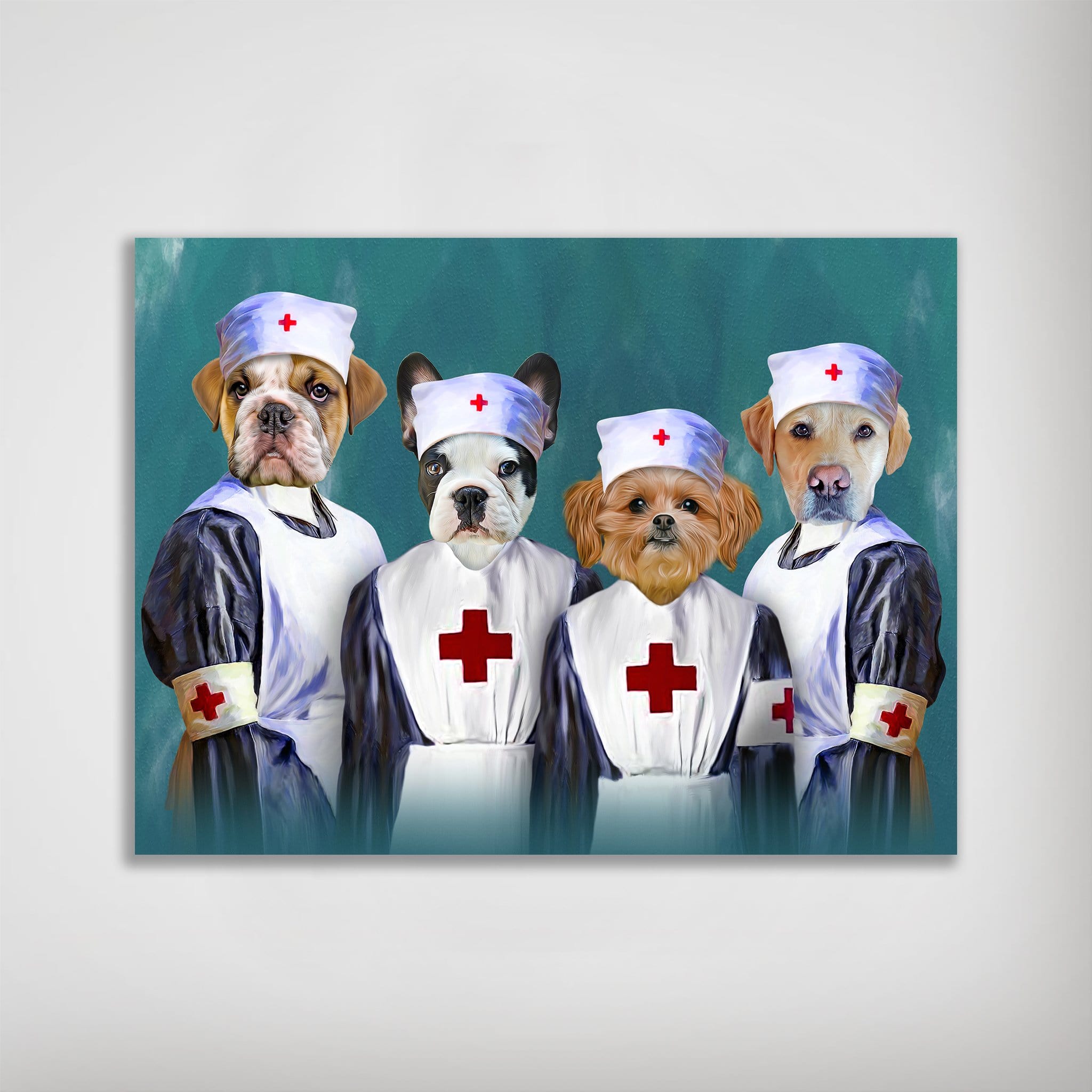 &#39;The Nurses&#39; Personalized 4 Pet Poster