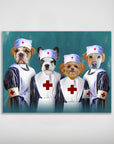 'The Nurses' Personalized 4 Pet Poster