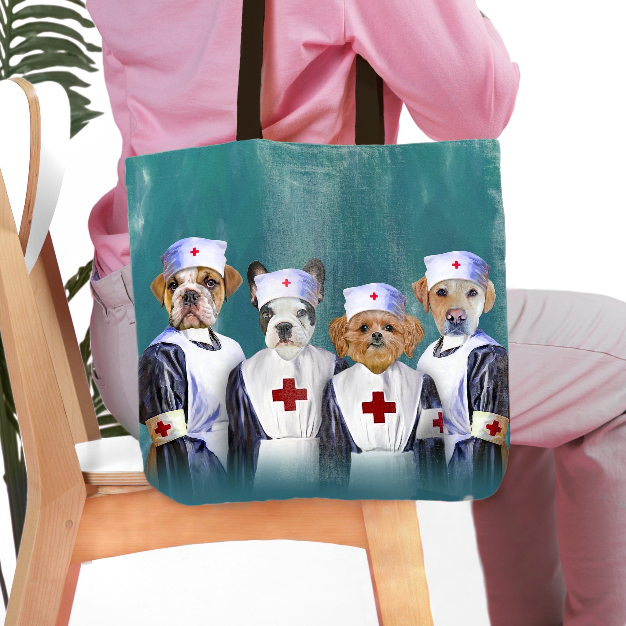 &#39;The Nurses&#39; Personalized 4 Pet Tote Bag