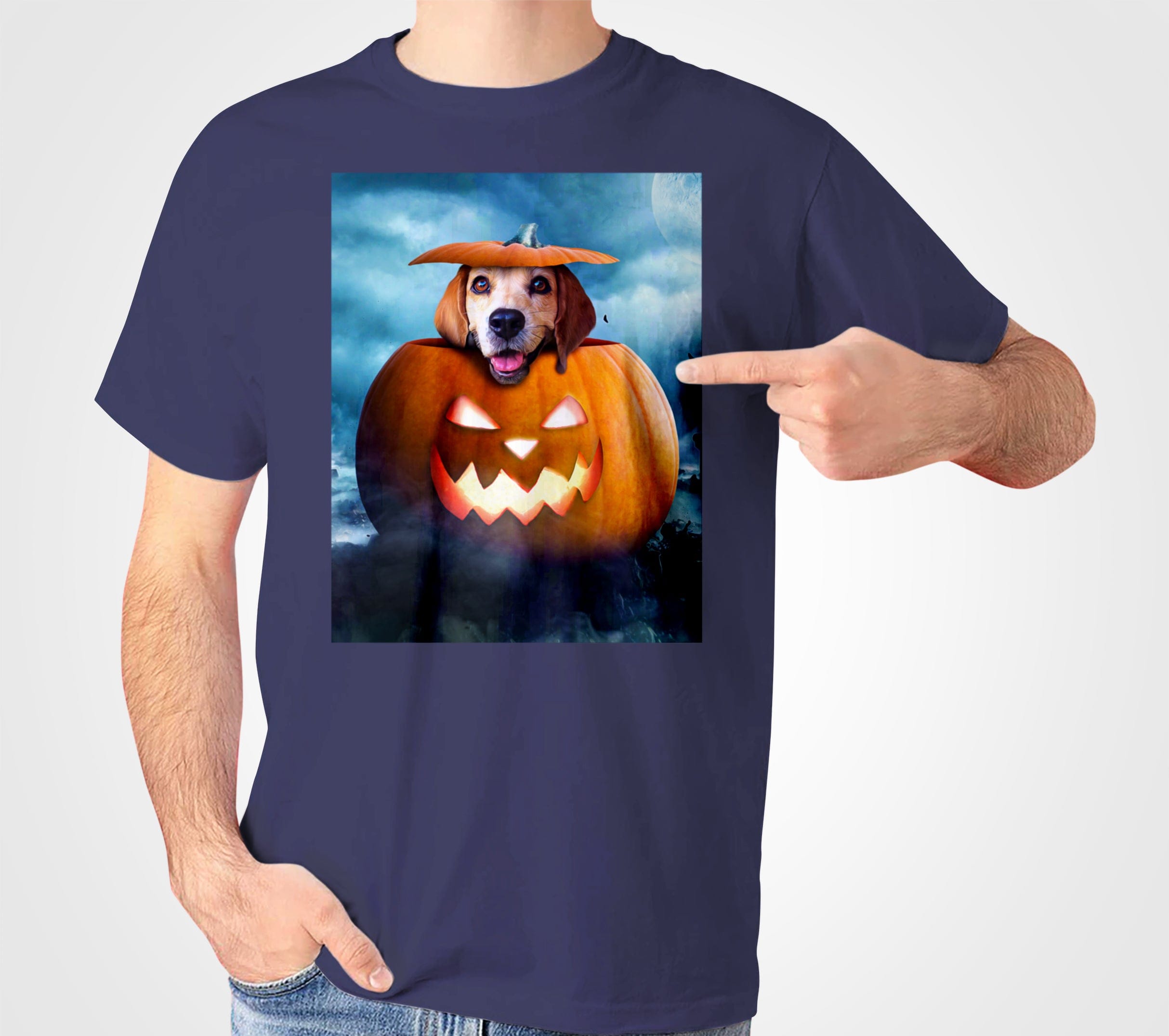 Camiseta personalizada para mascotas &#39;The Pawmpkin&#39;