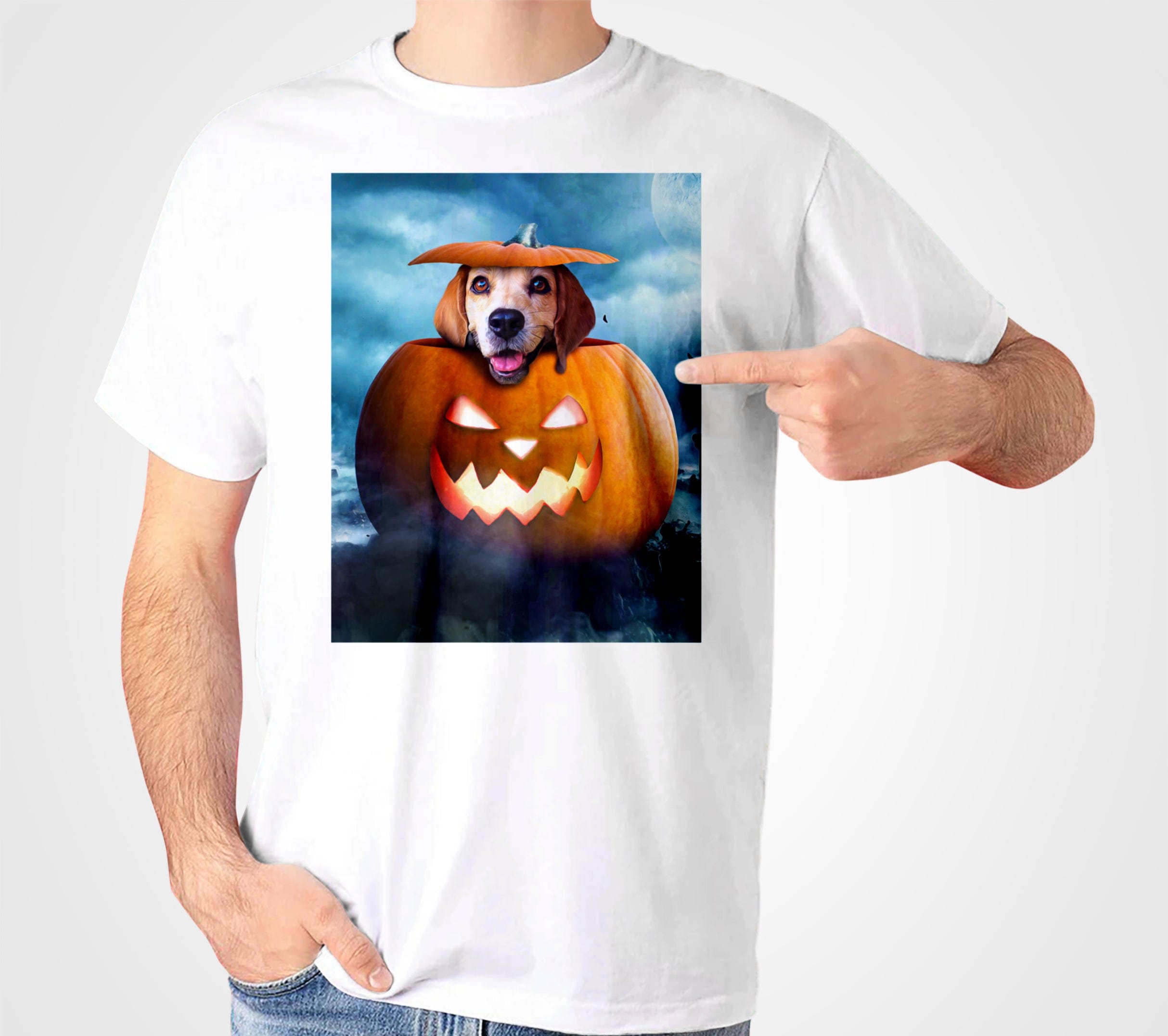 &#39;The Pawmpkin&#39; Personalized Pet T-Shirt