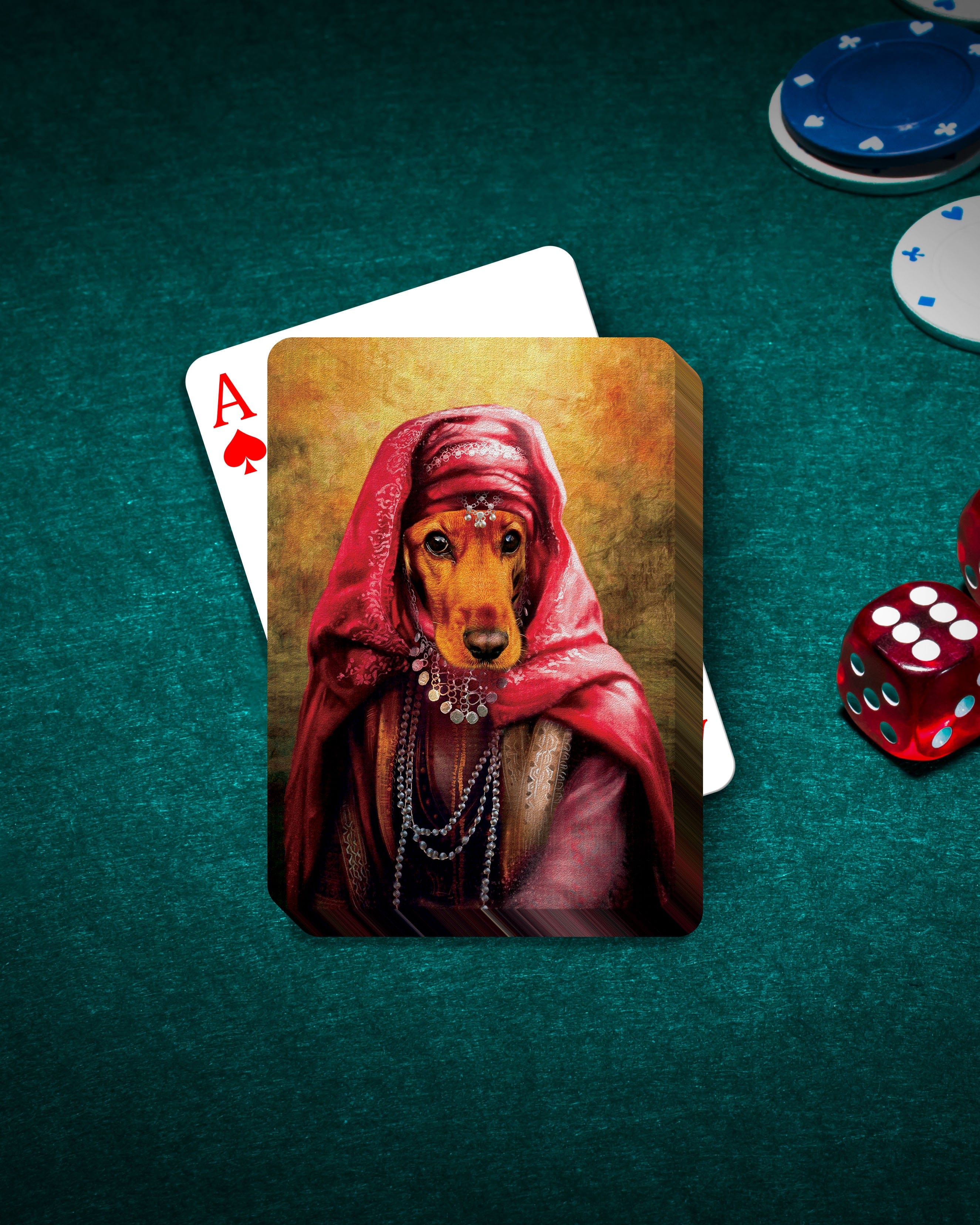 &#39;The Persian Princess&#39; Personalized Pet Playing Cards