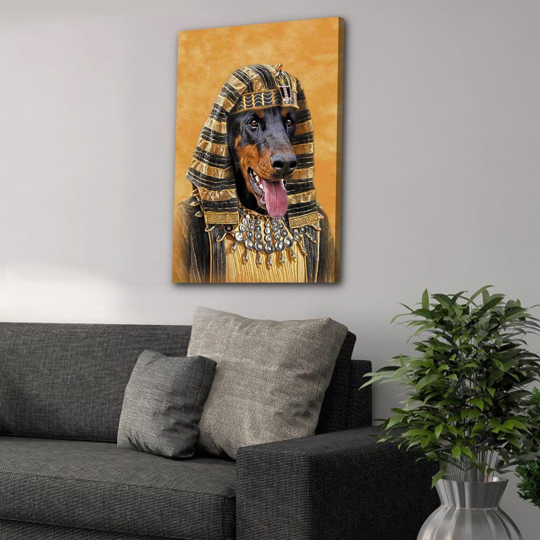 &#39;The Pharaoh&#39; Personalized Pet Canvas