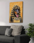 'The Pharaoh' Personalized Pet Canvas