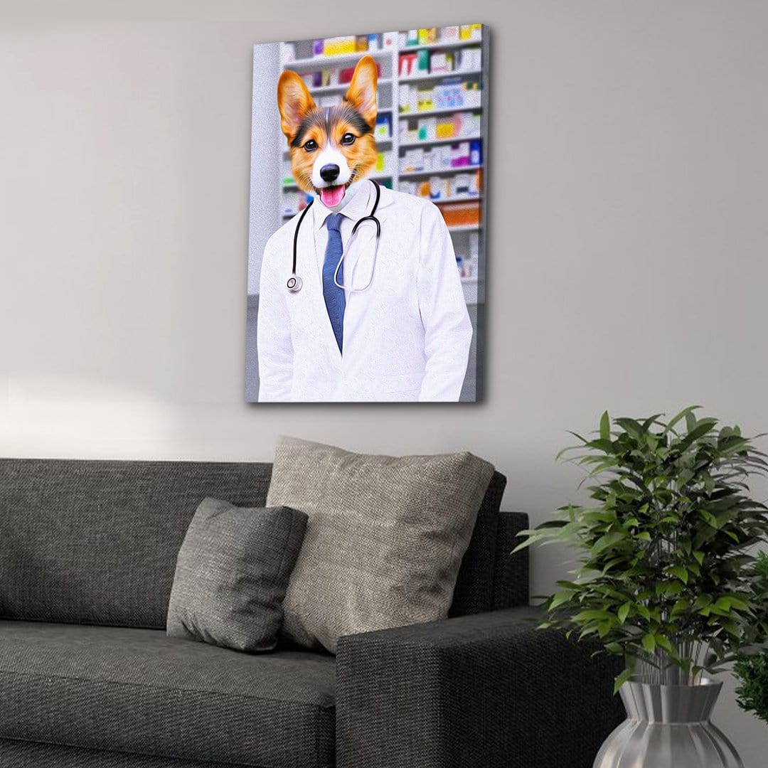 &#39;The Pharmacist&#39; Personalized Pet Canvas