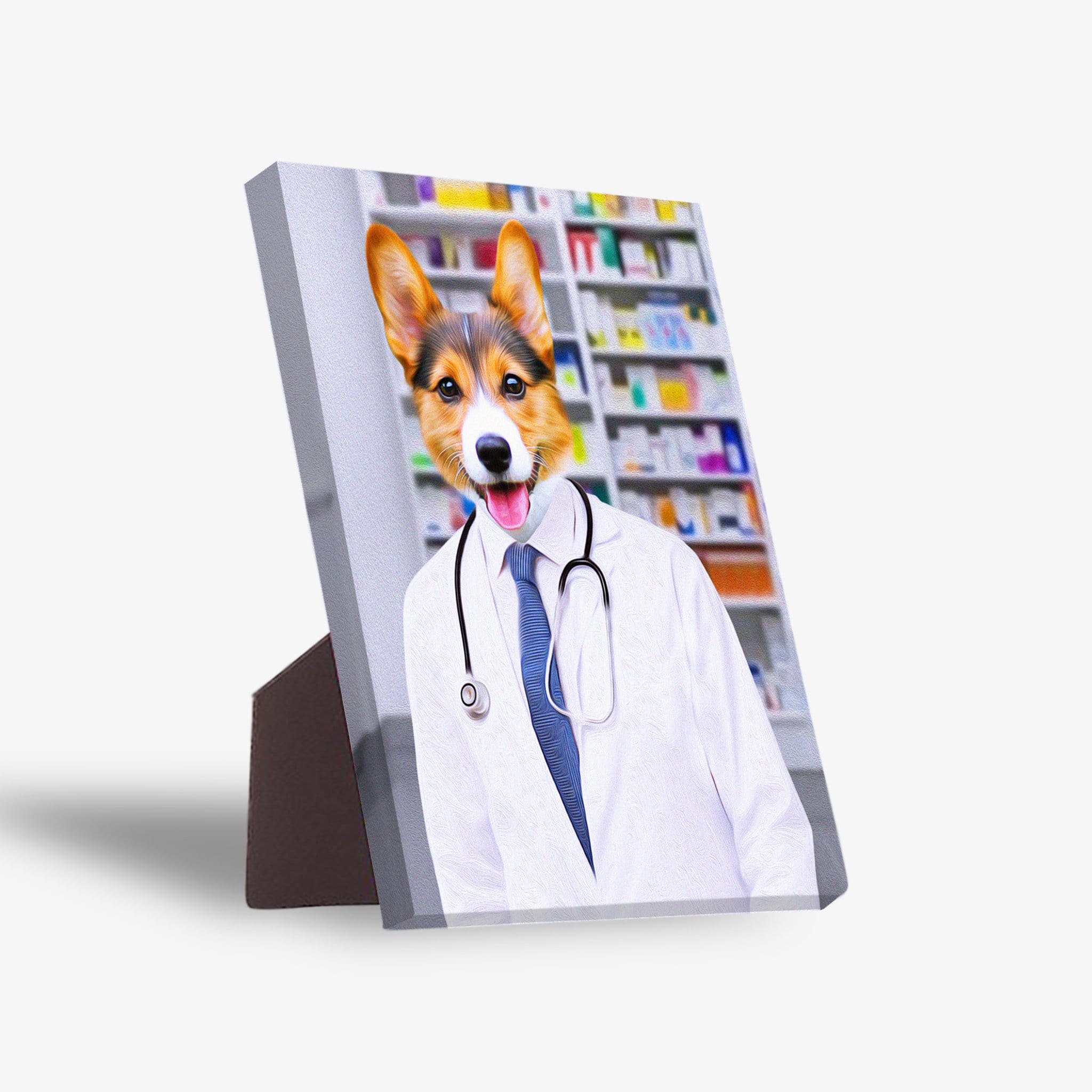 &#39;The Pharmacist&#39; Personalized Pet Standing Canvas