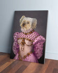 'The Pink Princess' Personalized Pet Canvas