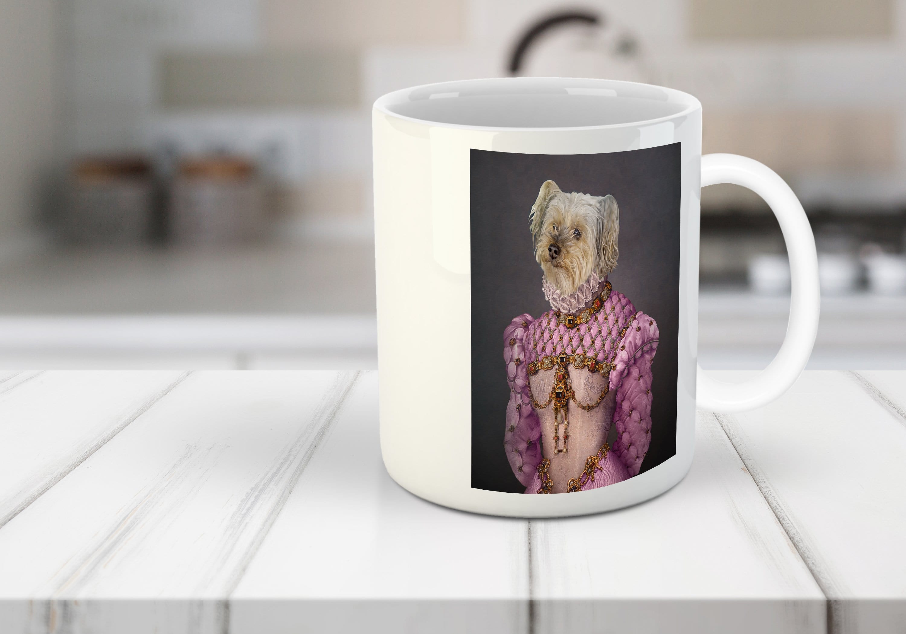 &#39;The Pink Princess&#39; Personalized Pet Mug