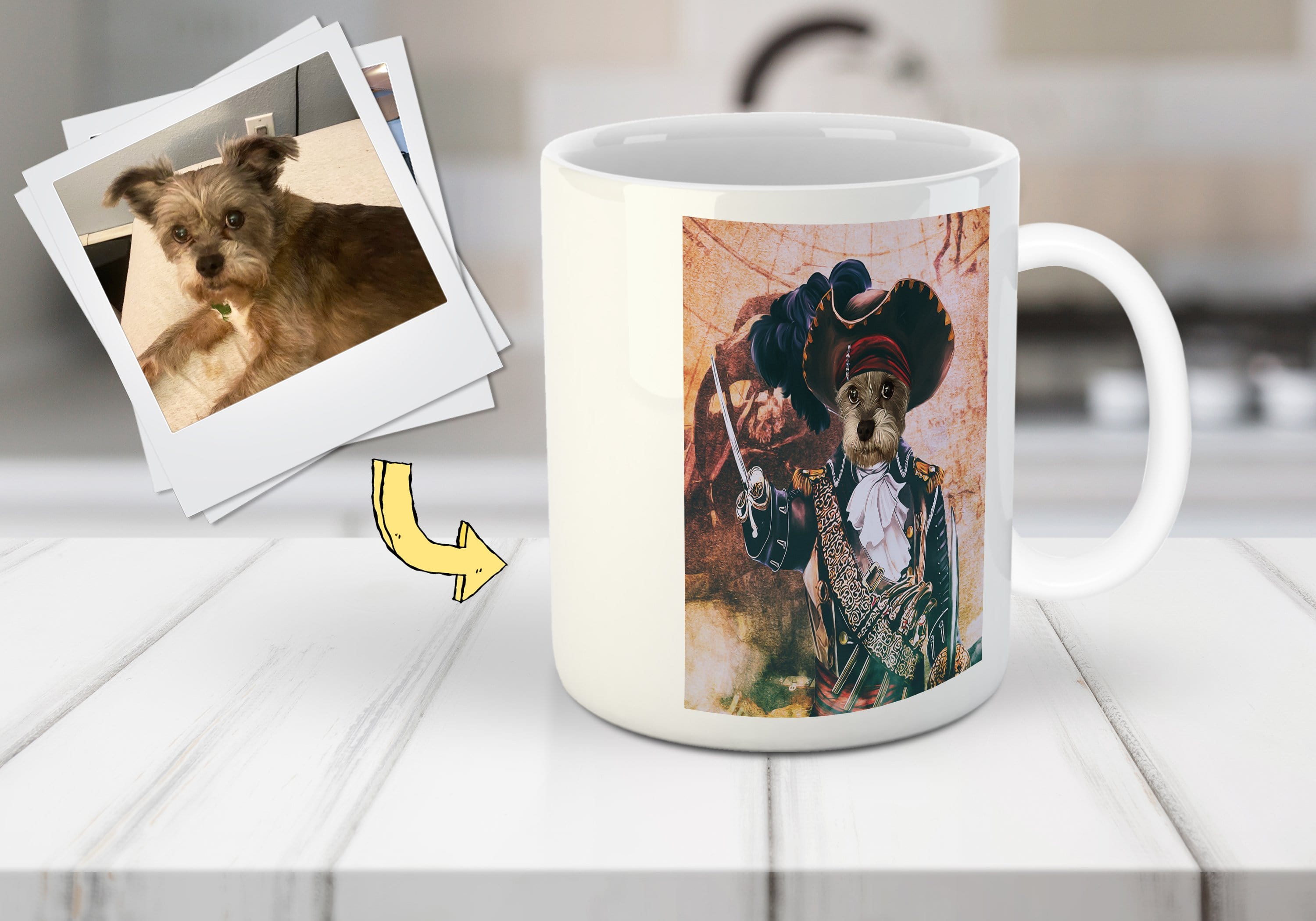 'The Pirate' Custom Pet Mug