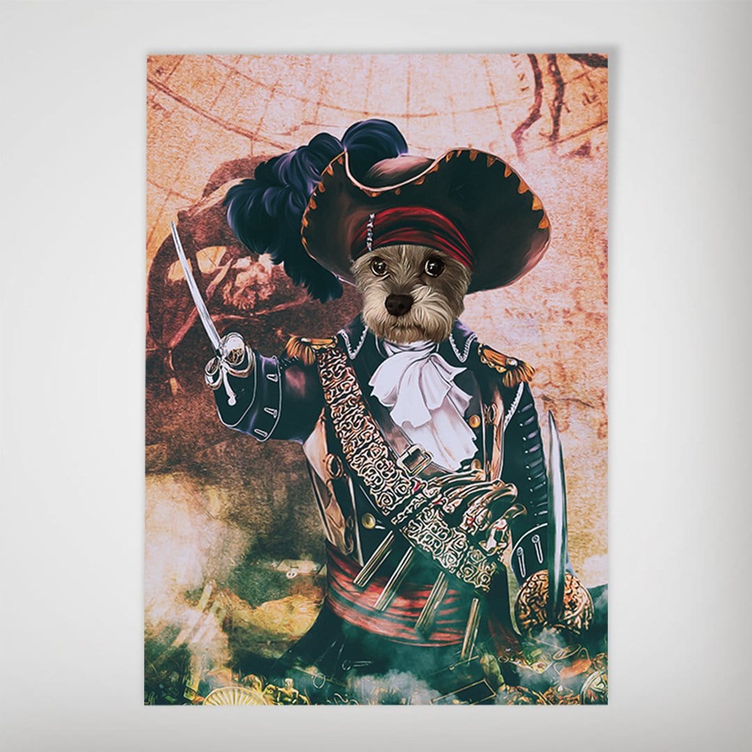 &#39;The Pirate&#39; Personalized Dog Poster