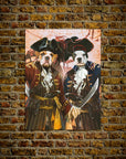 'The Pirates' Personalized 2 Pet Poster