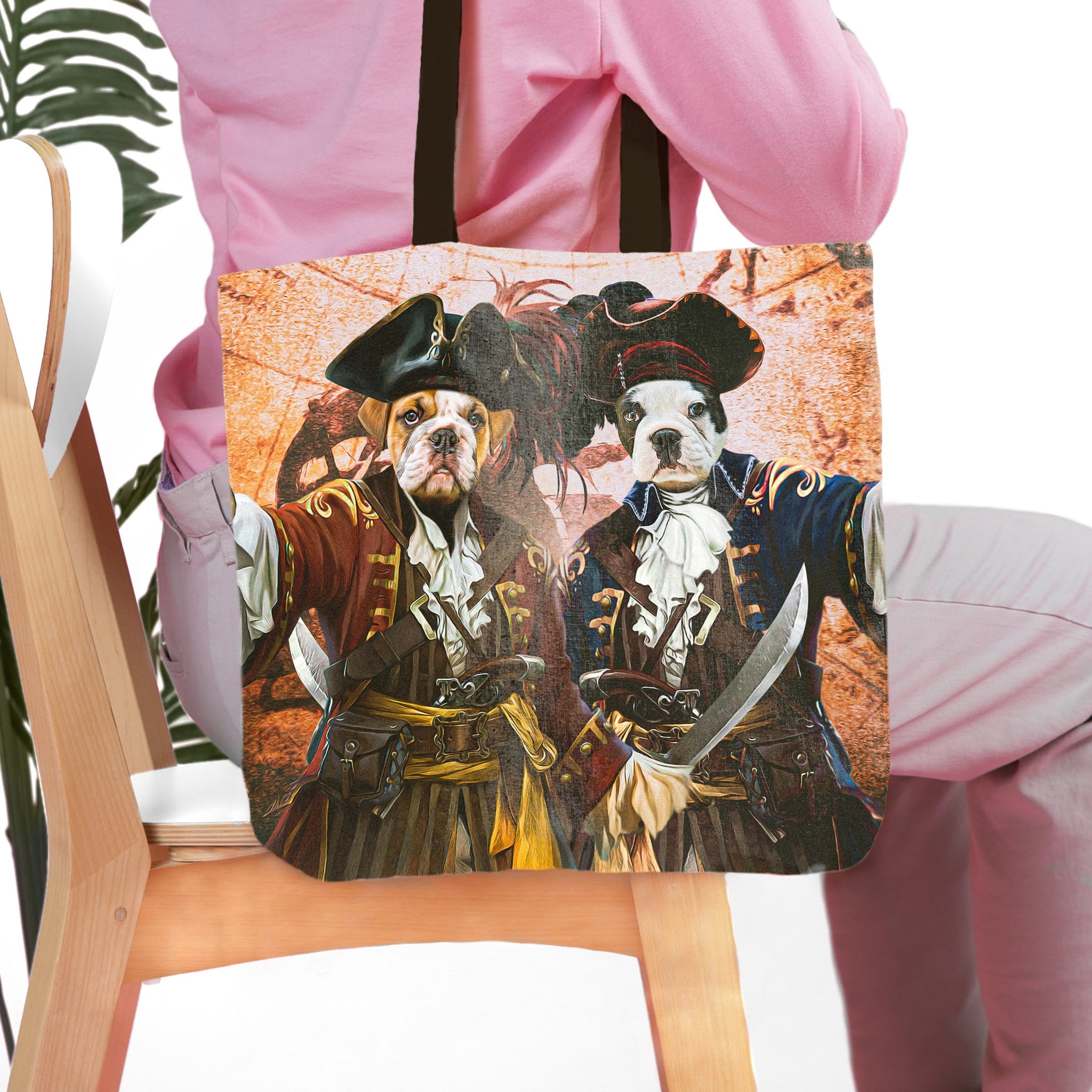 &#39;The Pirates&#39; Personalized 2 Pet Tote Bag